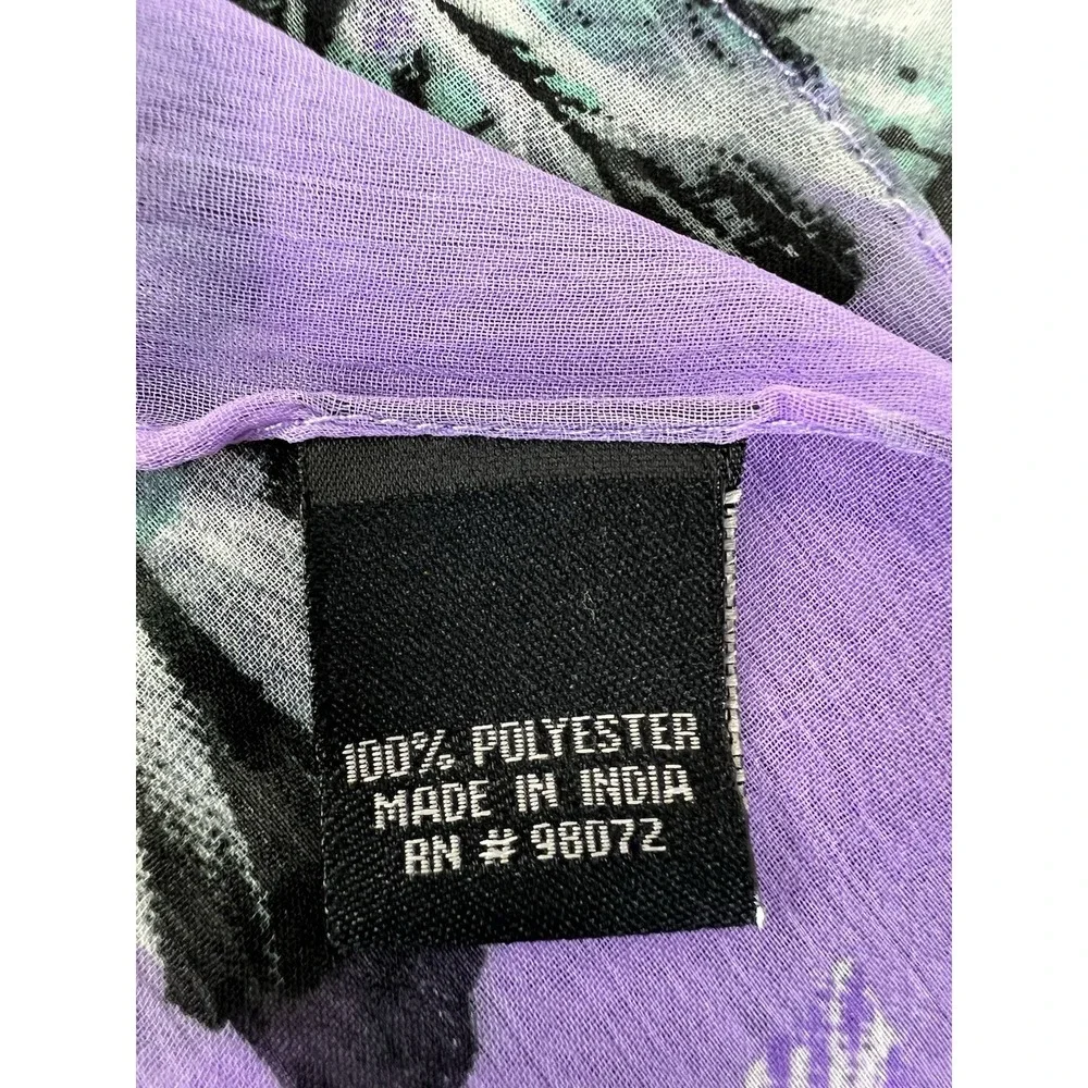 Women's Scarf Wrap Purple Multicolor Floral‎ 72